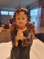 Weihnachtsengel-Figur, knieend, Polyresin, ca. 22cm hoch