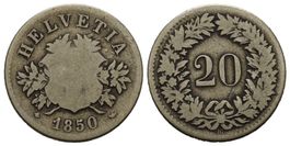 20 Rappen 1850  /191