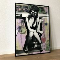 Toilet Woman Pop Art Kunst Slip Gun Darth Vader Bild Modern