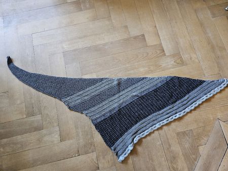 Schal Dreiecksform selbstgestrickt
