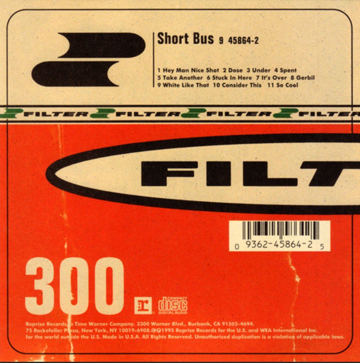 CD: Filter - Short Bus – Usato da Brunnen venduto da Barfly5