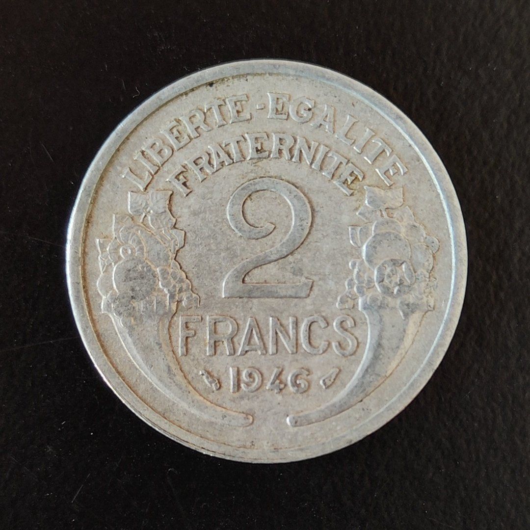 Tutti le monete: 2 Francs Münze Frankreich 1946 – Usato da Lenzburg venduto da Dani_Lenzburg