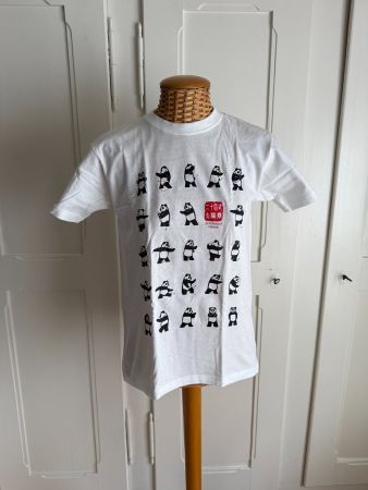 Taijiquan T-Shirt weiss mit Pandabären M