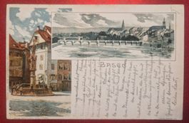 Lithokarte Basel, um 1900