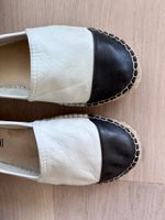 Leder Espadrilles Gr. 39 Weiss-Schwarz von espadrij ☀️🌸