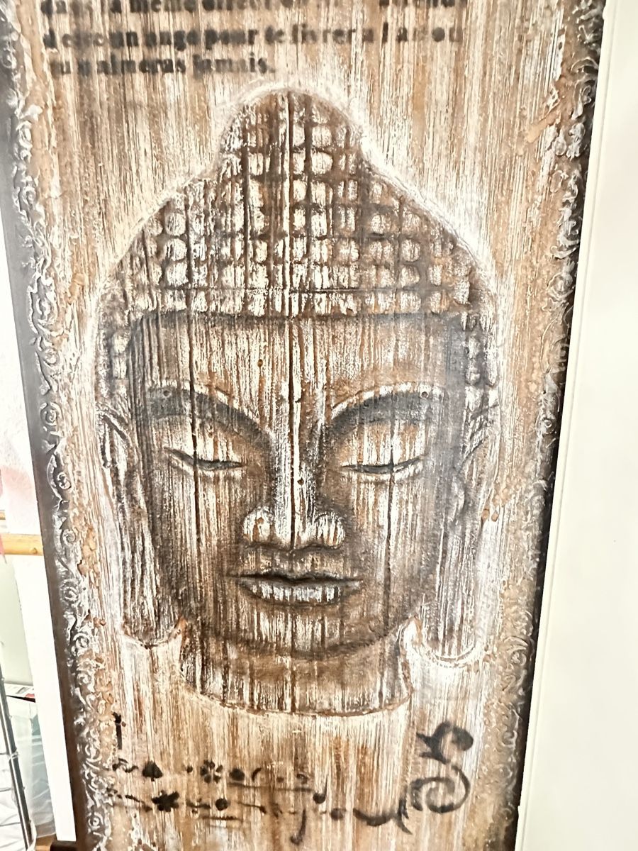 Poster & Bilder: Wunderdchönes Buddabild wie Holz elemente – Gebraucht aus Siebnen von hellokitty015 3