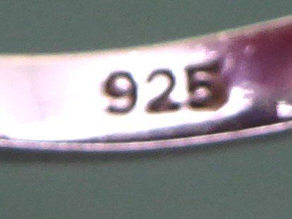 Anelli: Ring 925 Silber mit synthetischen Steinchen rhodiniert – Usato da Muri AG venduto da silvermouse007 5