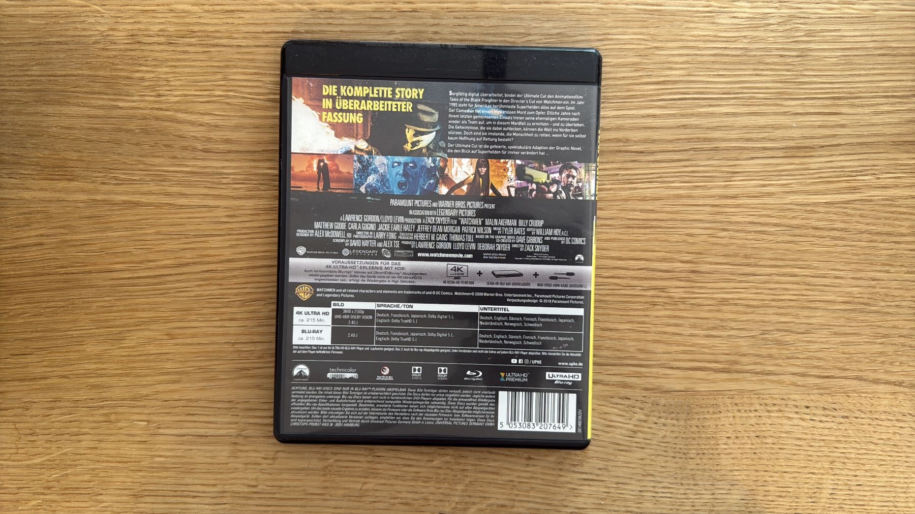 Tutti i DVDs: Watchmen - 4K UHD Blu-Ray – Usato da Wallisellen venduto da Art_Vendorlay 1