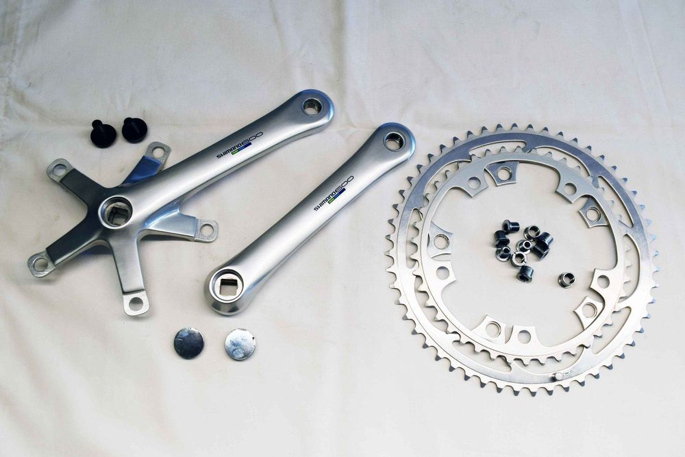Pédalier Double Shimano FC-6400 600 Ultegra Tricolor - 52/42 Dents, 170 Mm, 9/16x20