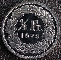 50 Rappen 1979 pp / aus Münzsatz / in einer Münzkapsel