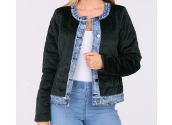 Giacche: Bomber vert noir jeans – Nuovo e nell'imballaggio originale da Petit-Lancy venduto da mina222