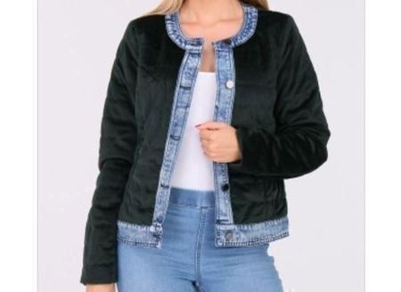 Bomber vert noir jeans