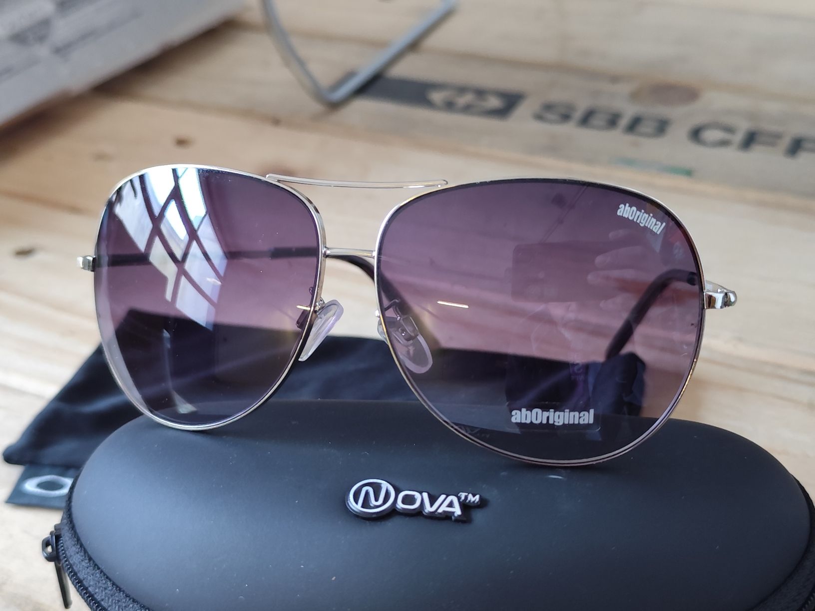 Occhiali & Lenti: Sonnenbrille UV 400 ab Original, Silber – Nuovo e nell'imballaggio originale da Büsserach venduto da Vintage-vins 2