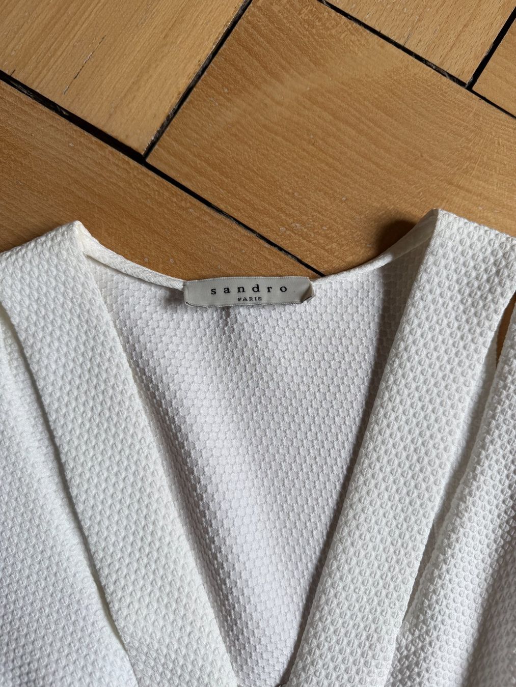 Sandro Vestiti: SANDRO - Kleid weiss elegant 38 – Usato da Zürich venduto da Diazaio 3