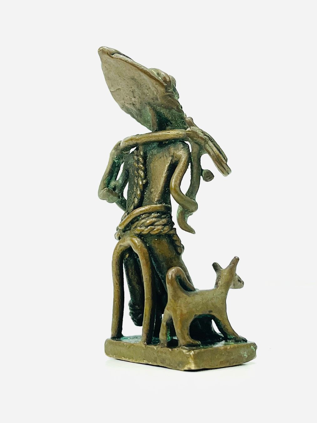 Figuren: Afrikanische Messing/Bronze Figur mit Hund – Gebraucht aus Zürich von Arche_Brockenhaus 8