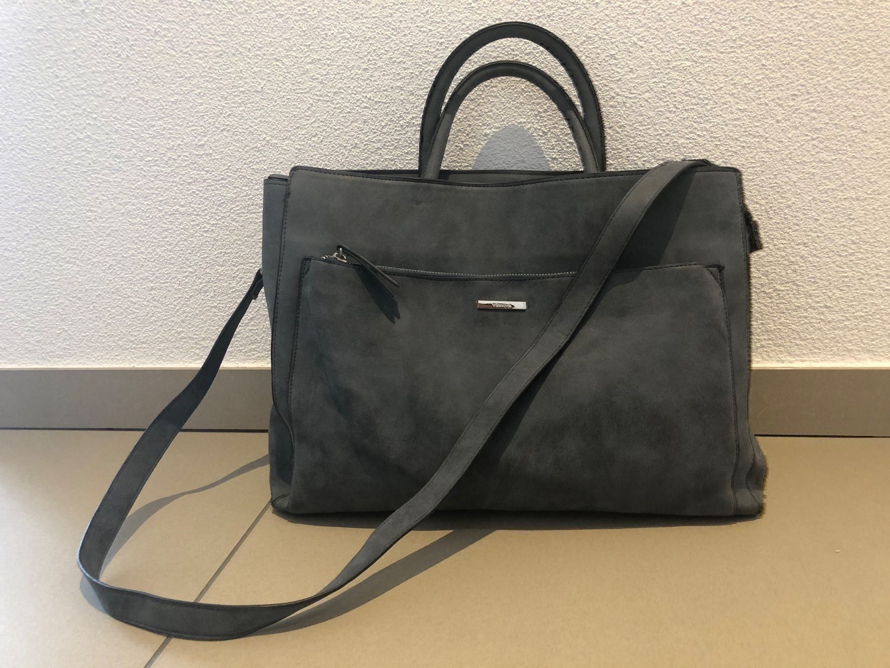 Borse da donna: Parfois Tasche  - Blau/Grau Matt – Usato da Birmenstorf AG venduto da Reninata 1