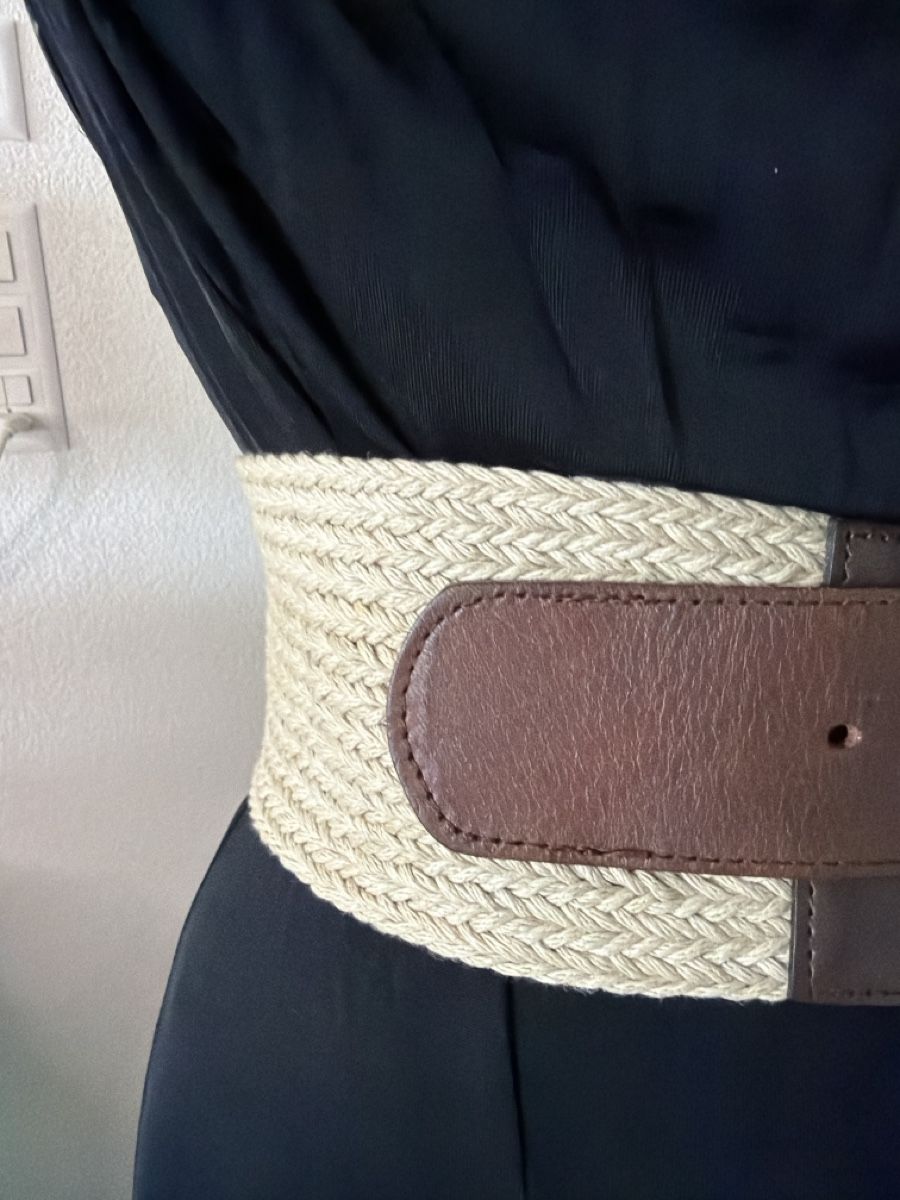 Cinture: Boho Chic Brown Leather and Braided Belt - Size Medium – Usato da Bouveret venduto da dou_g8q7 3