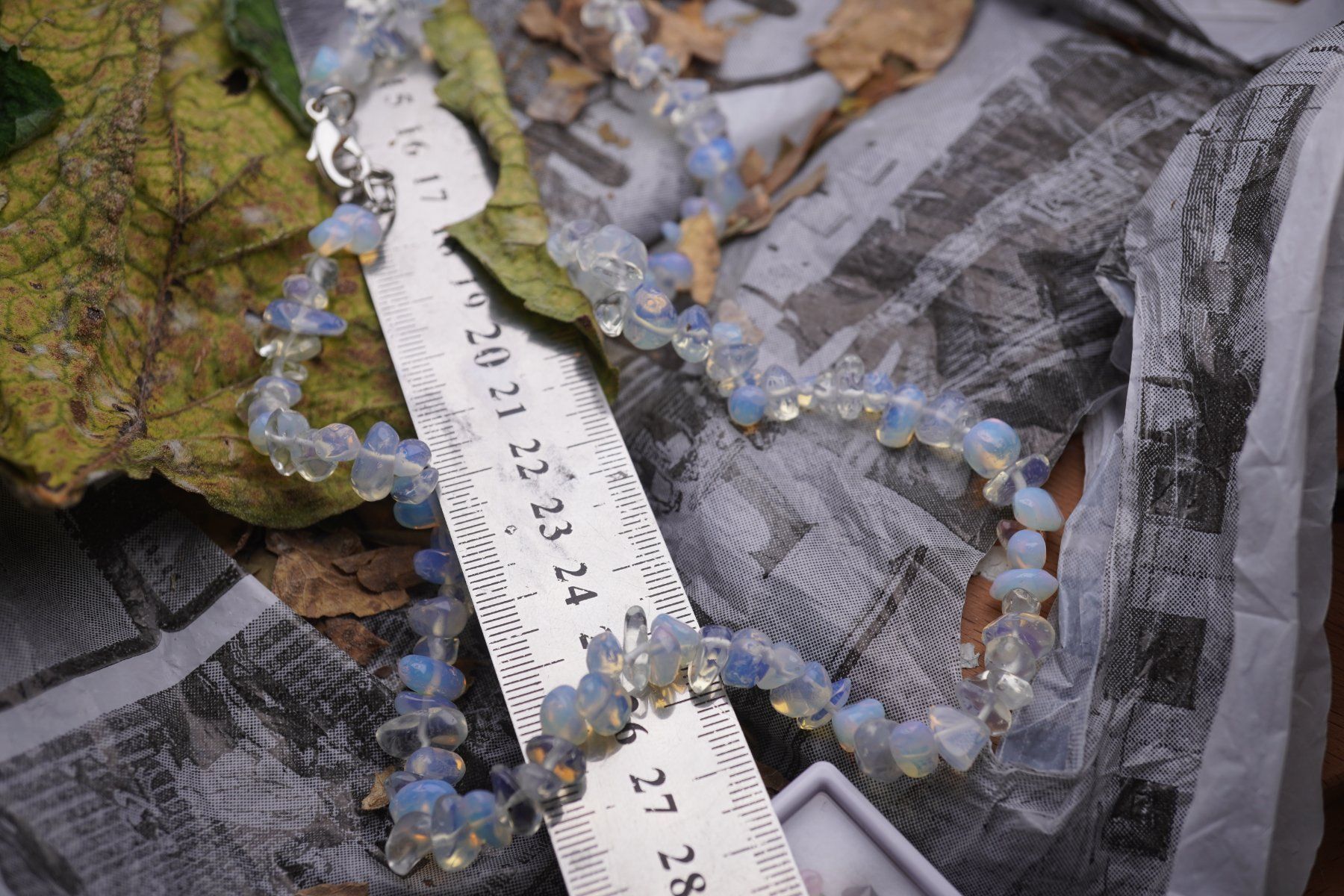 Minerali & Pietre curative: Opalit  Splitter  kette mit Verschluss   Ab 1.- – Nuovo e nell'imballaggio originale da Eschenbach SG venduto da topstone 4