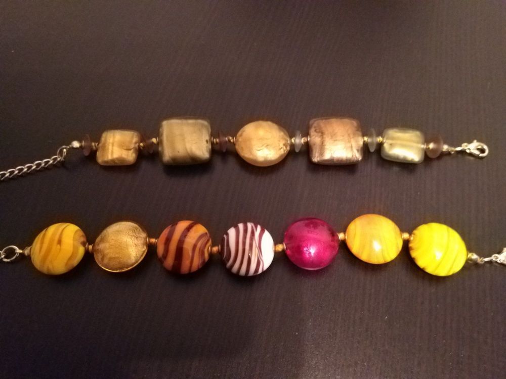 Zwei Armbänder aus Murano Glas 4