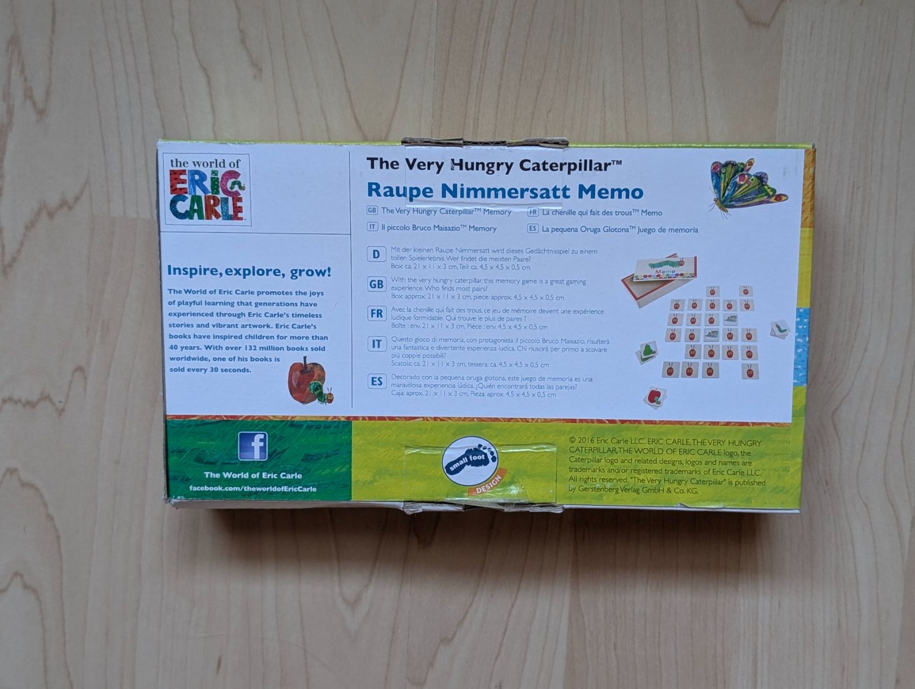 Giochi: Raupe Nimmersatt Memory Holz NEU! – Nuovo e nell'imballaggio originale da Weite venduto da Nur63 1