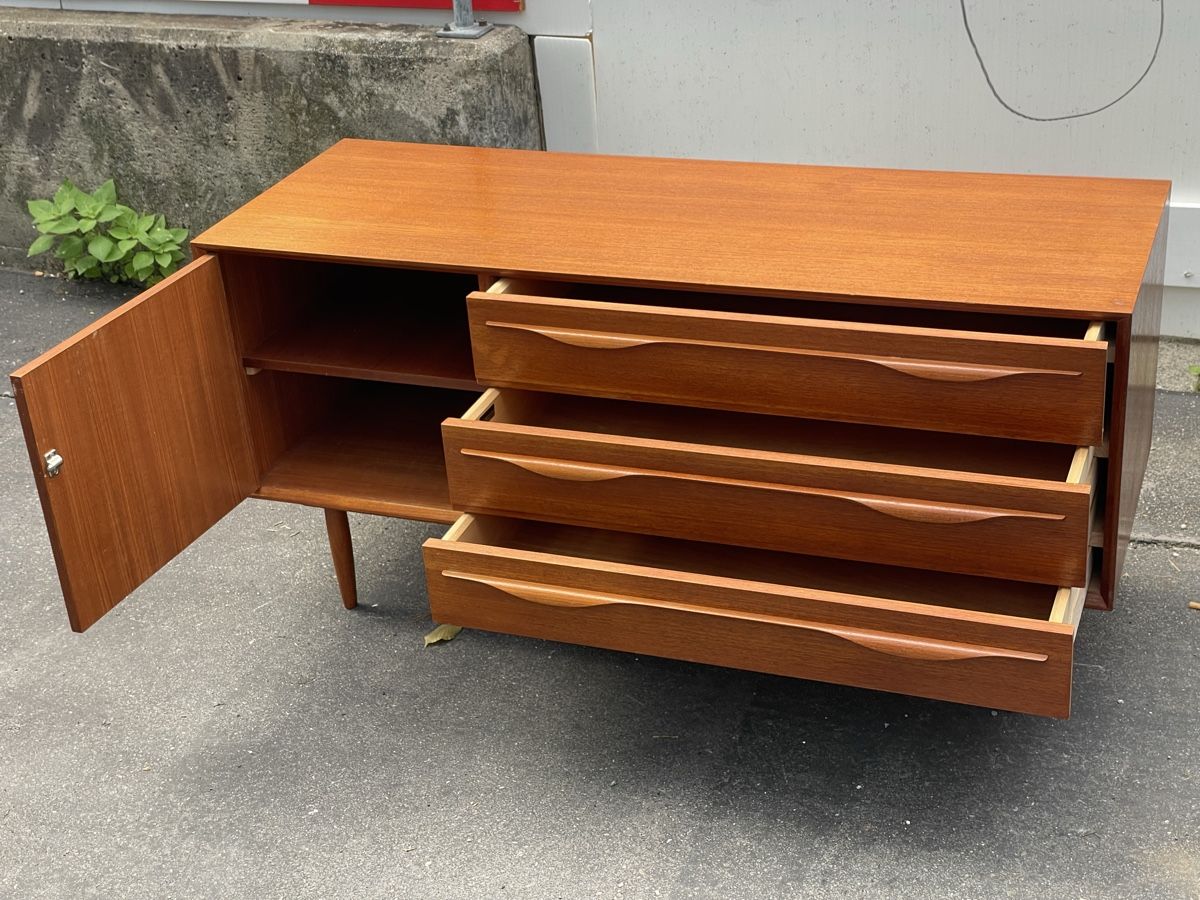 Commodes: Vintage kommode/sideboard mit 1 türe & 3 schubladen – D'occasion à Zürich par Vintage-1993 4