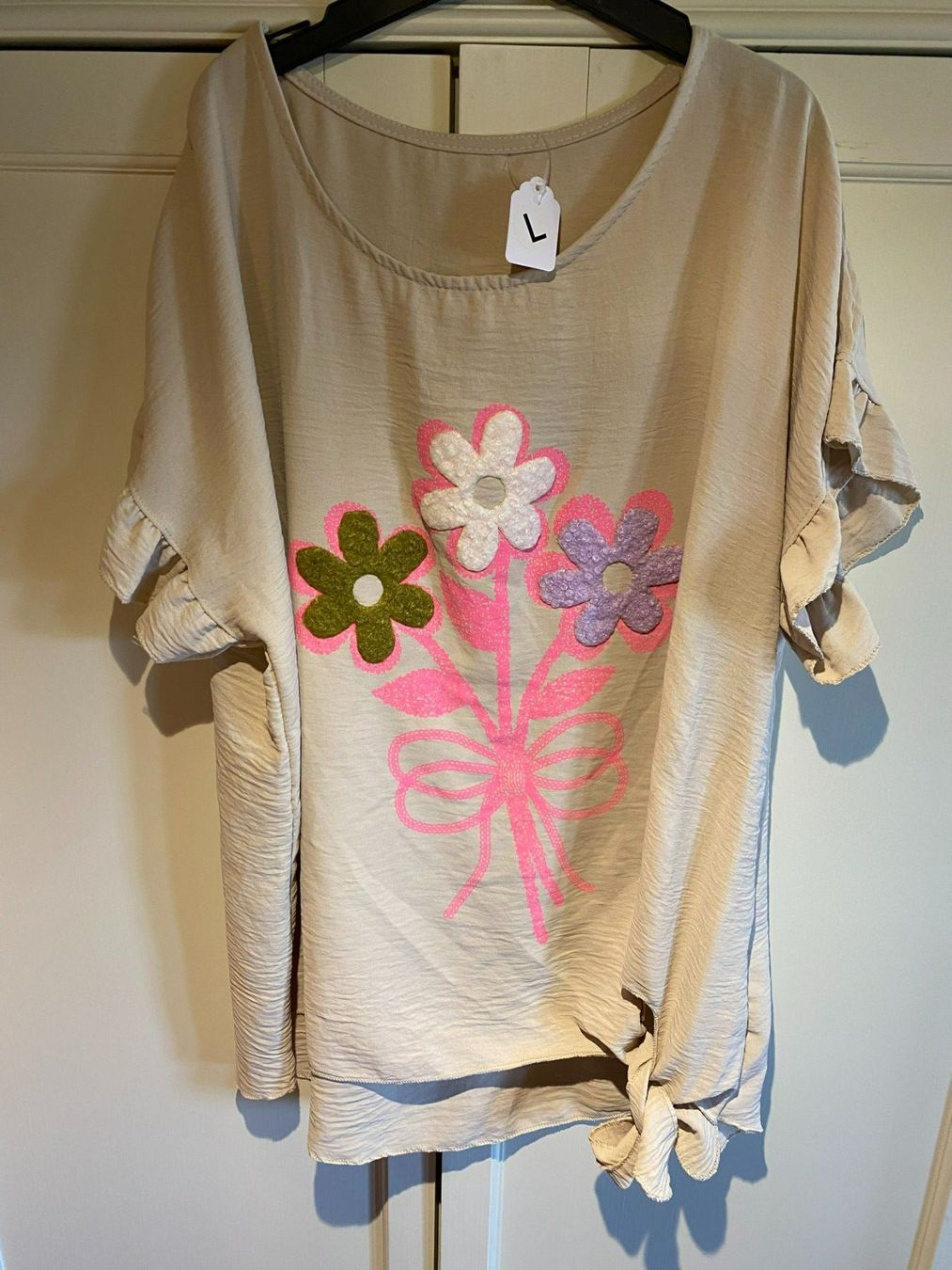 Camicette: FRÜHLINGS BLUSE KURZARM,BEIGE – Nuovo e nell'imballaggio originale da Meienried venduto da ManuelaBoutique 1