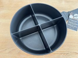 4Fondue, Pfanne mit 4 Kammern