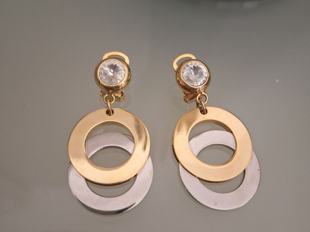 Ohrringe & -stecker: Vintage Statement Ohrclipse 5cm – Gebraucht aus Kerzers von ExpressoTerreno