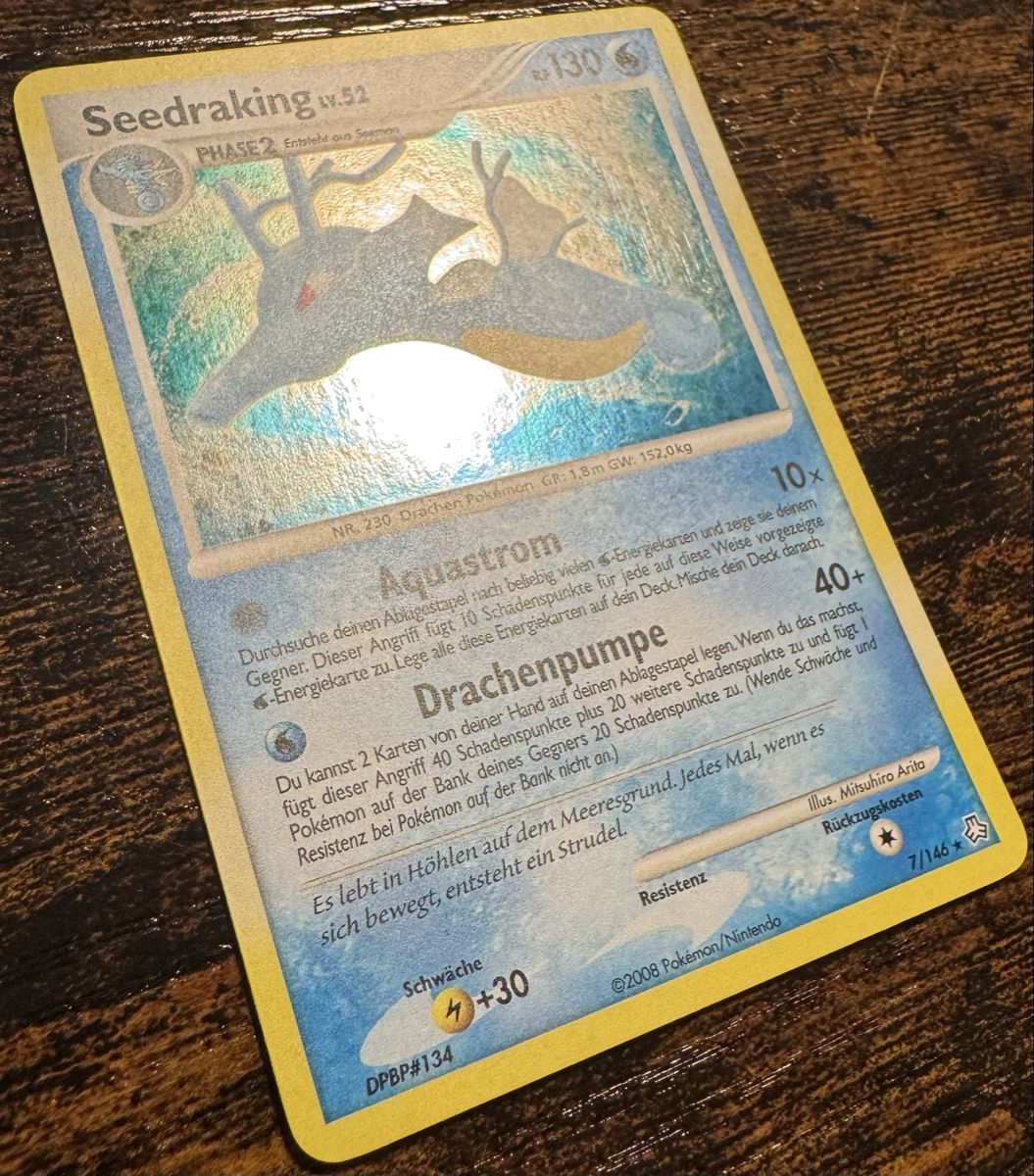Pokémon Carte collezionabili: Seedraking Holo 7 - DE – Usato da Zürich venduto da LJF 2