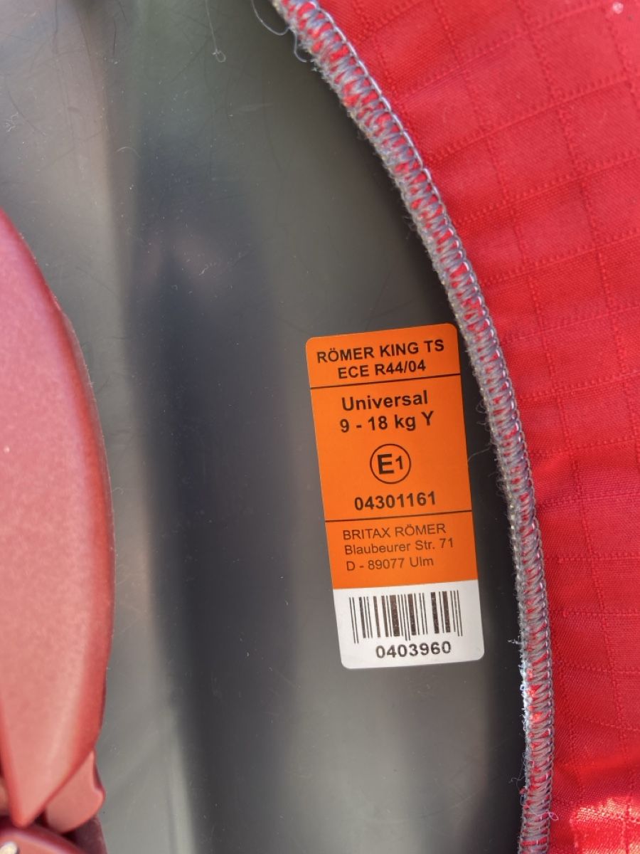 Seggiolini per auto: Römer King TS Kindersitz 9-18kg rot – Usato da Mols venduto da Dero21 3