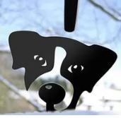 Lustiger Hund (Zaun Deko aus Acryl)