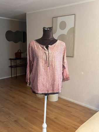 Nile Boho Bluse Baumwolle Seide