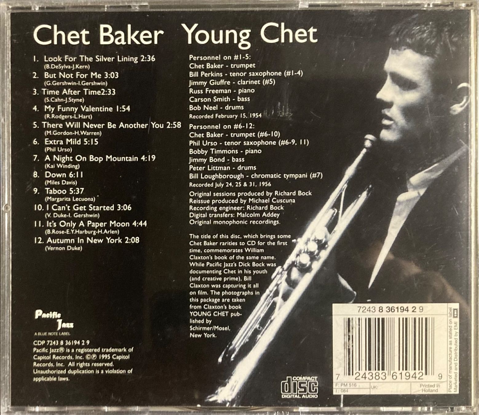 CDs: CHET BAKER - YOUNG CHET – Gebraucht aus Poliez-Pittet von Newtown-Records 1