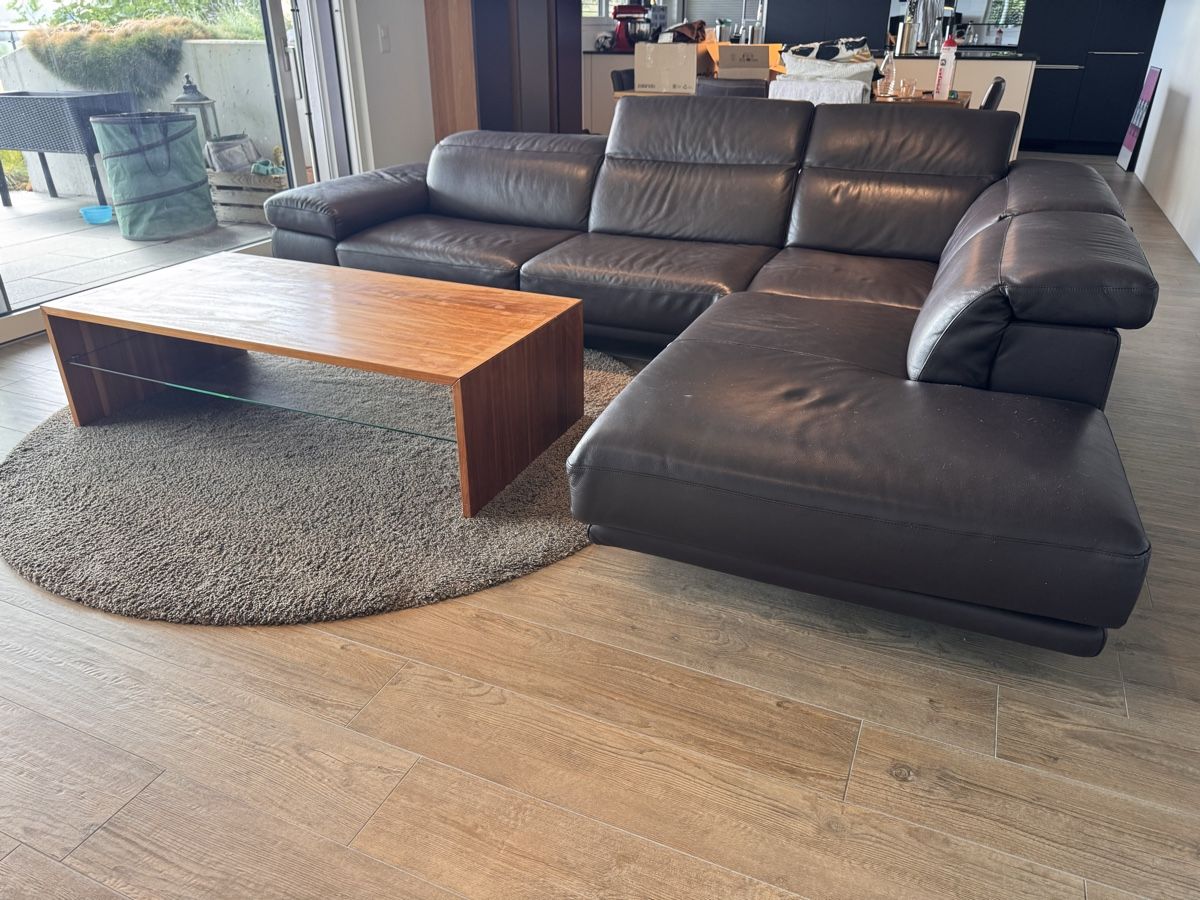 Natuzzi Sofas: Ecksofa Natuzzi Leder dunkelbraun – D'occasion à Bolligen par JAC001 3