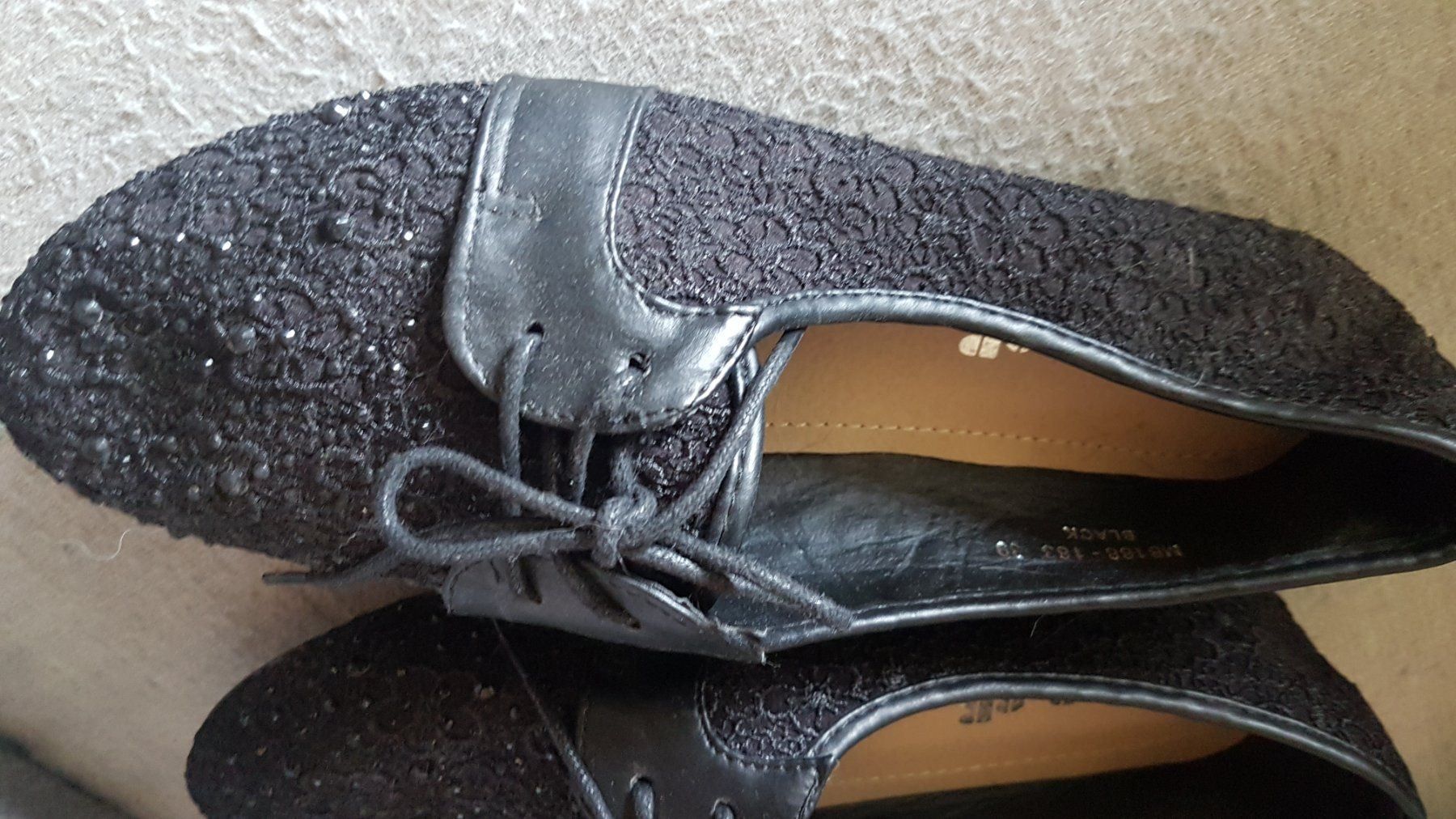 Damenschuhe: Schwarze Ballerinas mit Glitzereffekt – Neu (gemäss Beschreibung) aus Oberengstringen von Sheera7 4