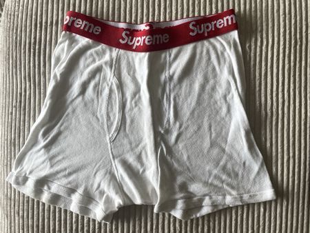 Boxer Supreme blanc taille L bon état