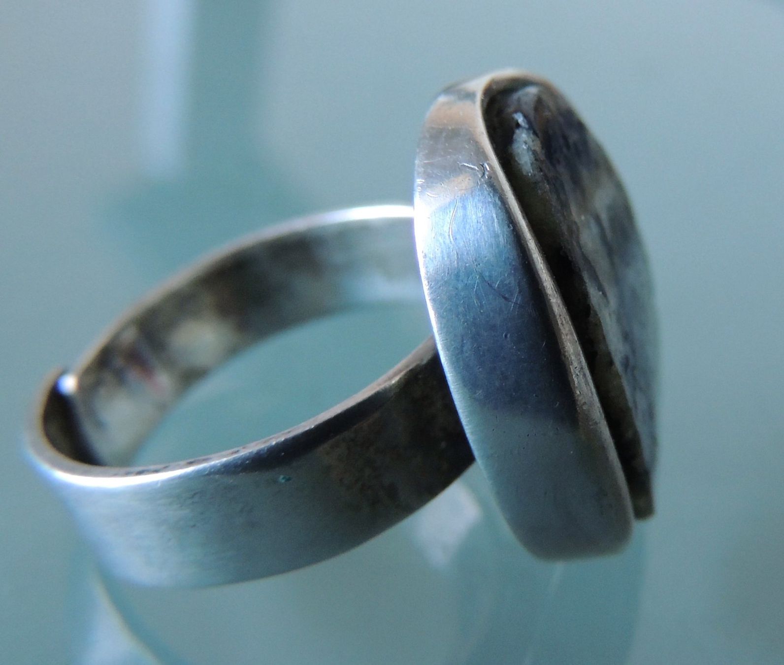 Ringe: Silber 800 Turmalinquarz Fingerring – Gebraucht aus Waldenburg von schaller707 2