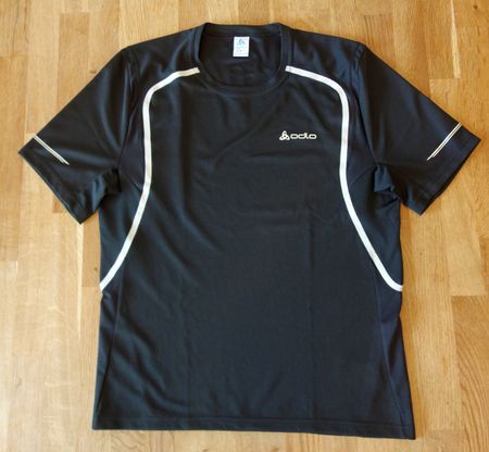 Odlo Sportshirt Schwarz-Weiss kurzarm M