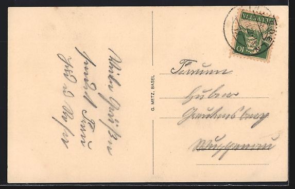 Cartoline postali: Einsiedeln, Kloster, Blick vom Klostertu – Usato da Berlin venduto da bartko-reher 1