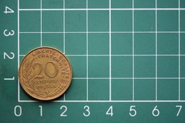 währung francaise 20 centimes 1963