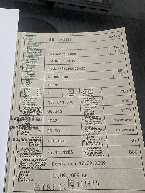 Automobili: VW Polo Limousine Benzin 1983 – Usato da Arch venduto da lin_nnm8 4