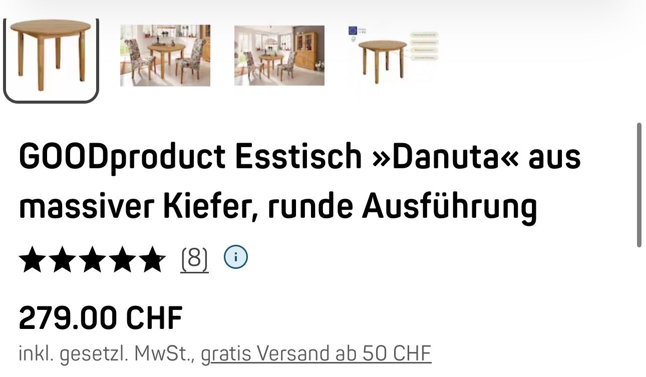 Tavoli: Echtholz Tisch / Esstisch – Usato da Spiez venduto da hp1_rz2q 3