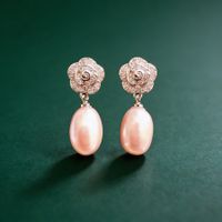 Boucles d’oreilles Perle des Roses