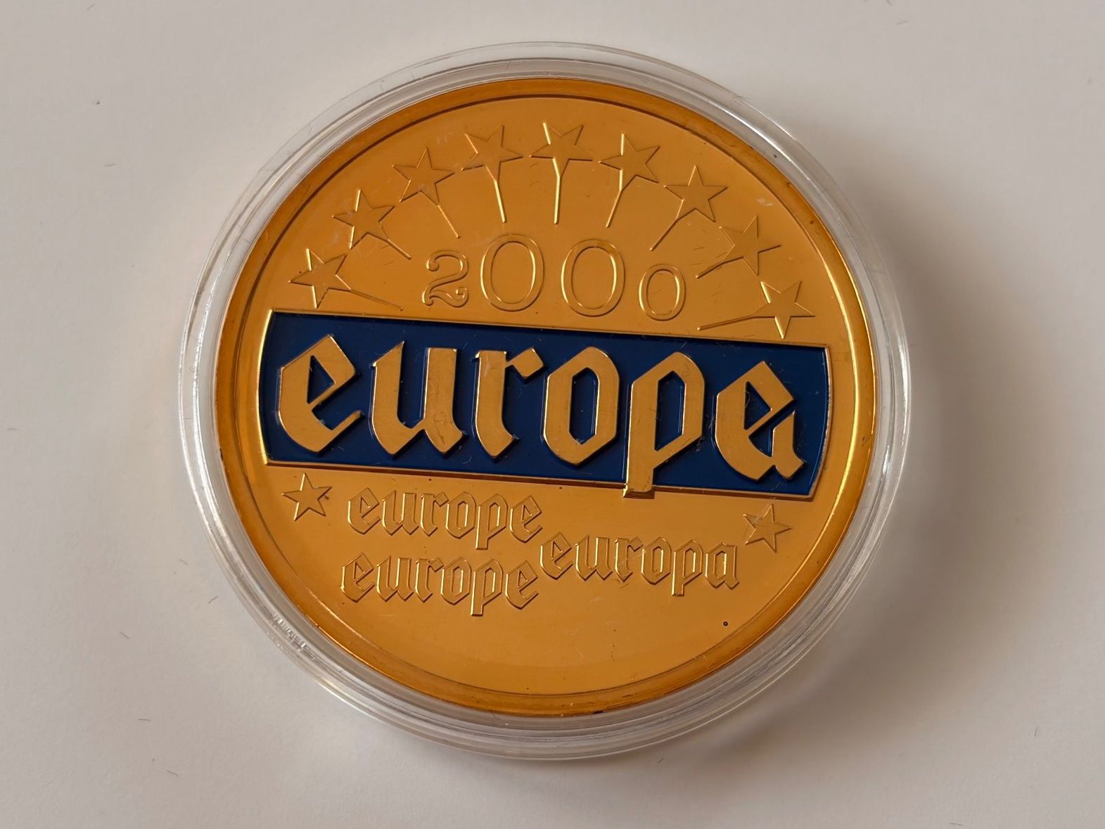 Médailles: ECU Münze  EUROPA 2000, vergoldet – Neuf avec emballage d'origine à Adliswil par 0ml4t