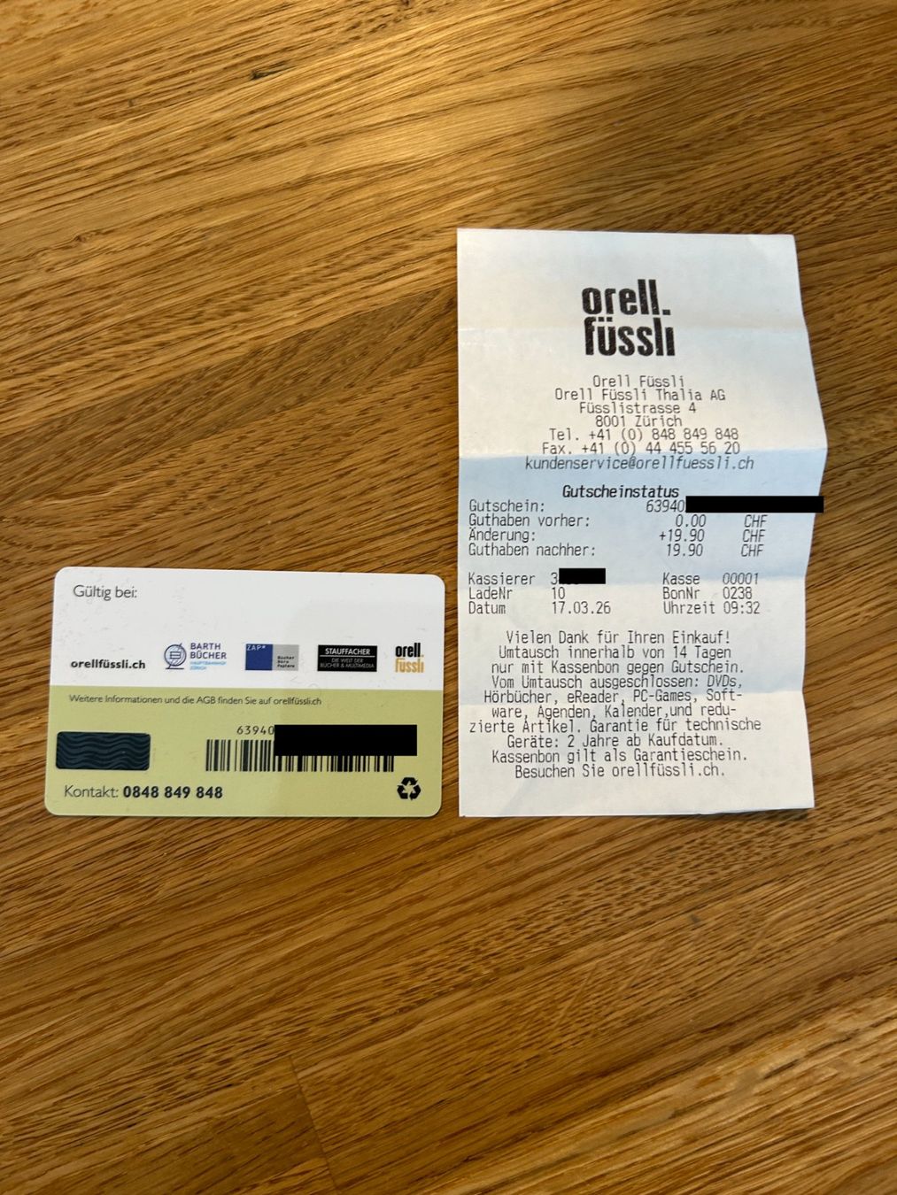 Buoni: Orell Füssli Gutschein CHF 19.90 – Nuovo (secondo la descrizione) da Küsnacht ZH venduto da filo_fila8700 2