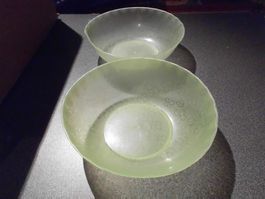 Schale 2 Stück, Kunststoff, grün