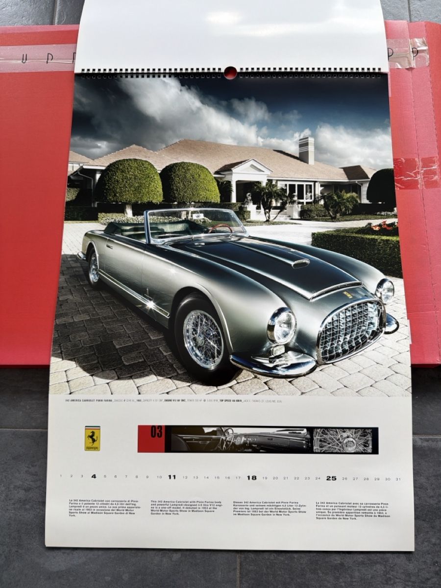 Ferrari Kalender: Original Ferrari Kalender aus 2012 – Gebraucht aus Wolfwil von Rolex1 3
