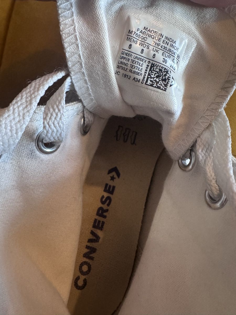 Converse Scarpe da uomo: Converse Chucks All Star weiss Grösse 39 – Usato da Lenzburg venduto da NikolinaM 3