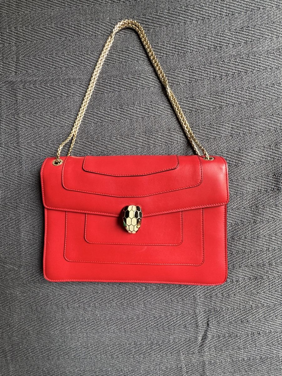 Bulgari Borse da donna: Sac Bulgari Serpenti Forever rouge – Usato da Genève venduto da inf_2ggr