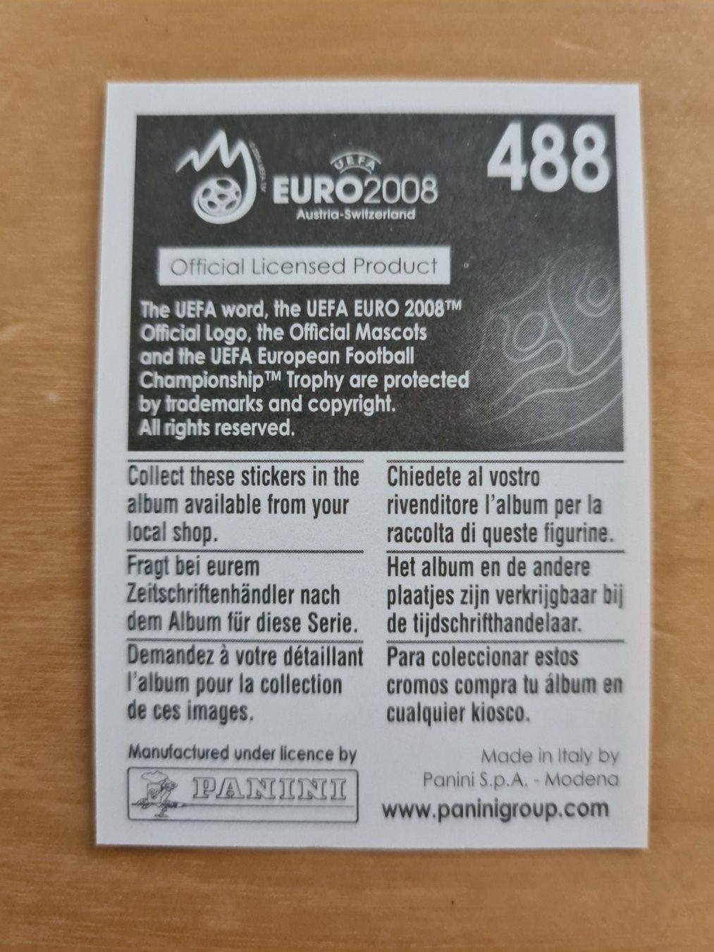 Panini Sammelbilder & Trading cards: Panini UEFA EURO 2008 Nr. 488 Bernd Schneider – Gebraucht aus Oberwil BL von Spieltopia 1